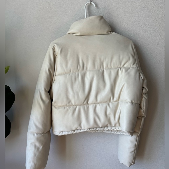 Cream Puffer Jacket - Picture 3 of 5